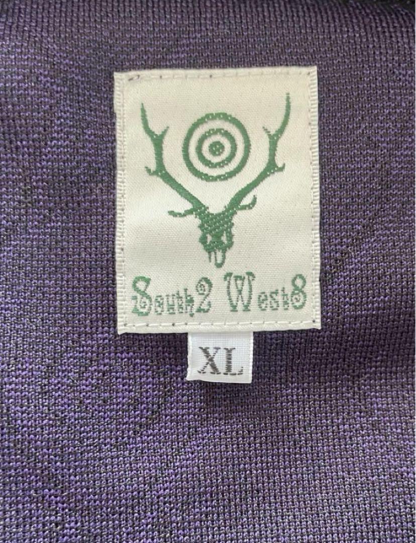 South2west8トラックジャケット　ブラック×パープル　XL ネペンテス South2west8トラックジャケットブラック×パープルXL ネペンテス