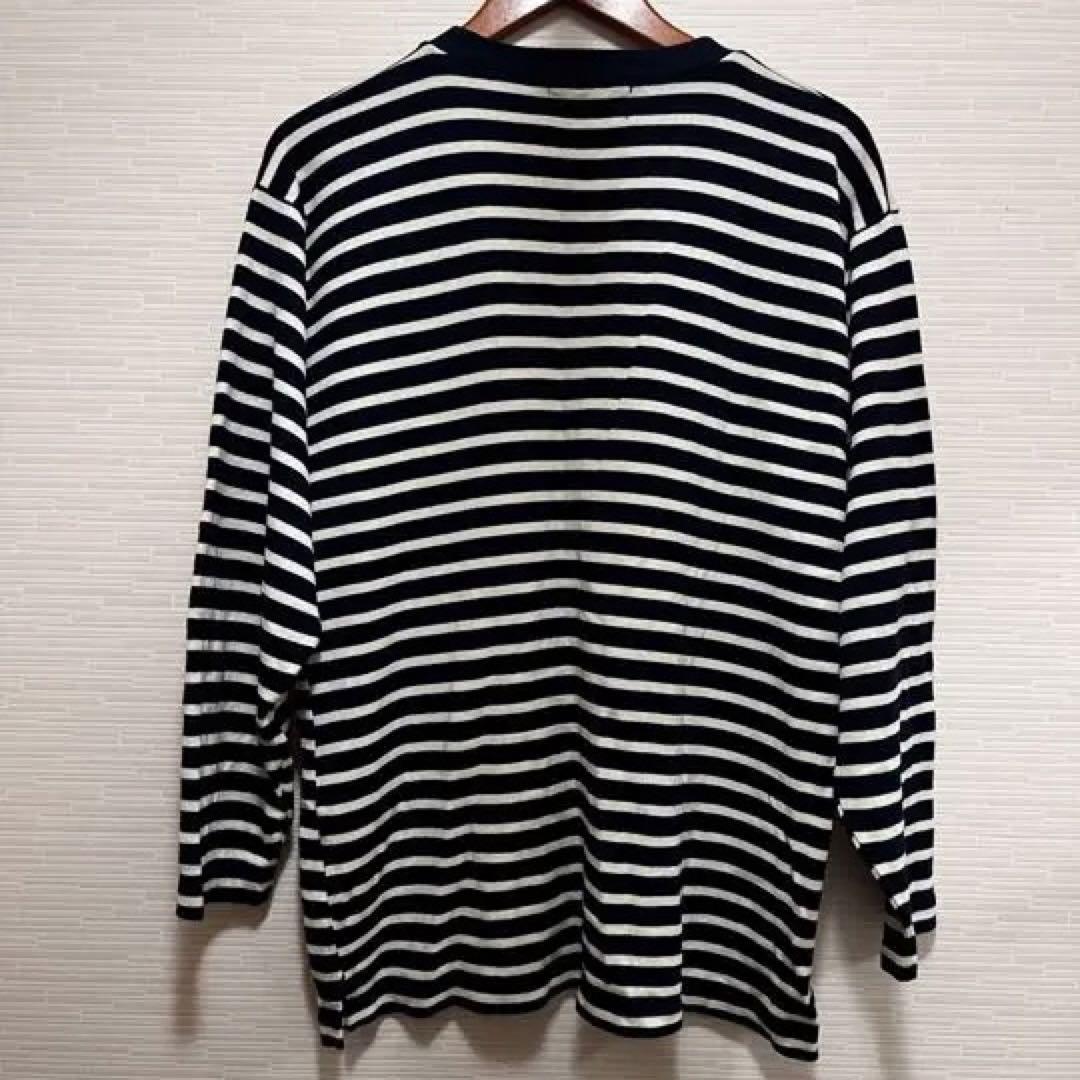 80s vintage グランジ カートコバーン ボーダー 総柄 ロンT 長袖