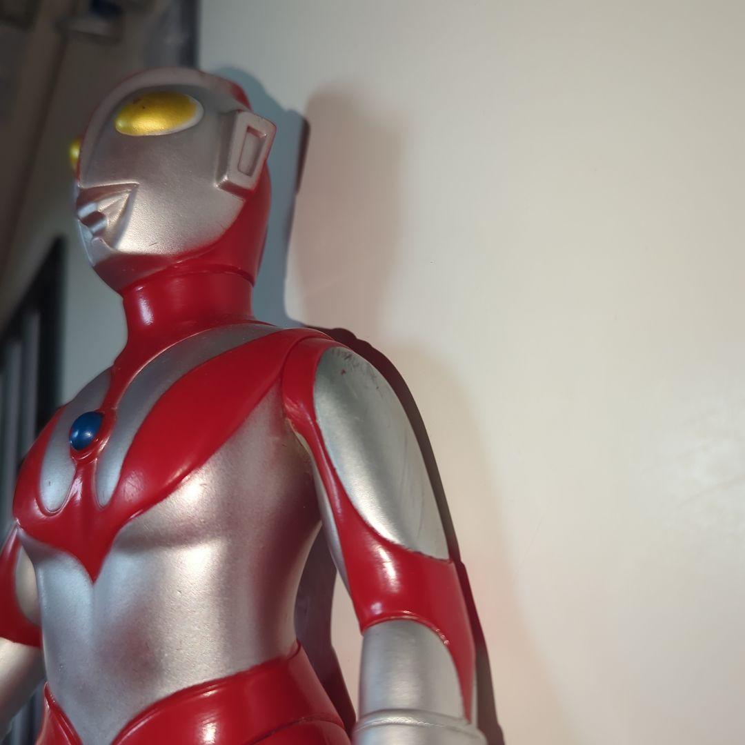 値下げ済　中古ソフビ　ウルトラマン　ビッグサイズ　30センチ　バンダイ　ポピー