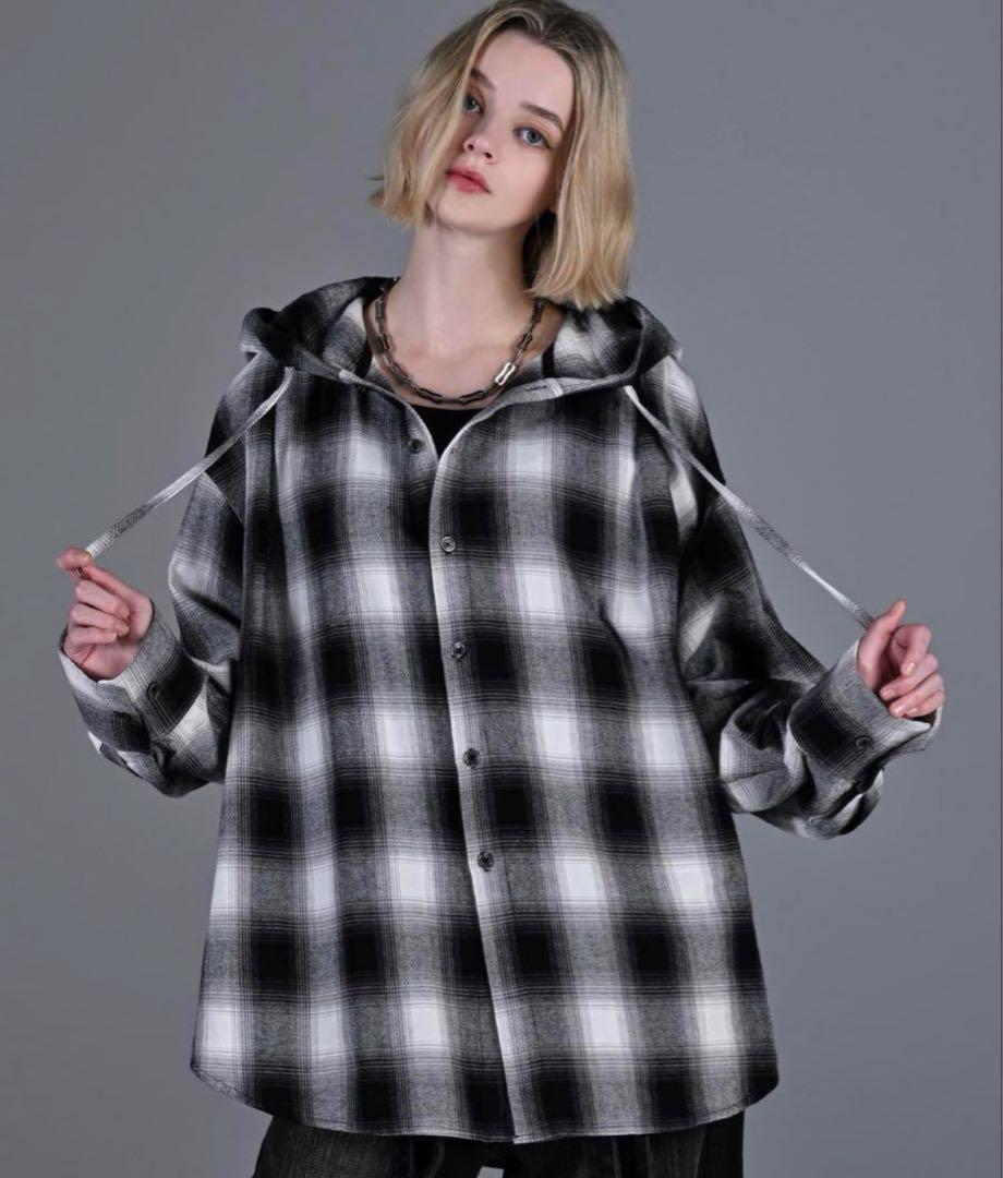 ADRER】over size shirt parker - メルカリ