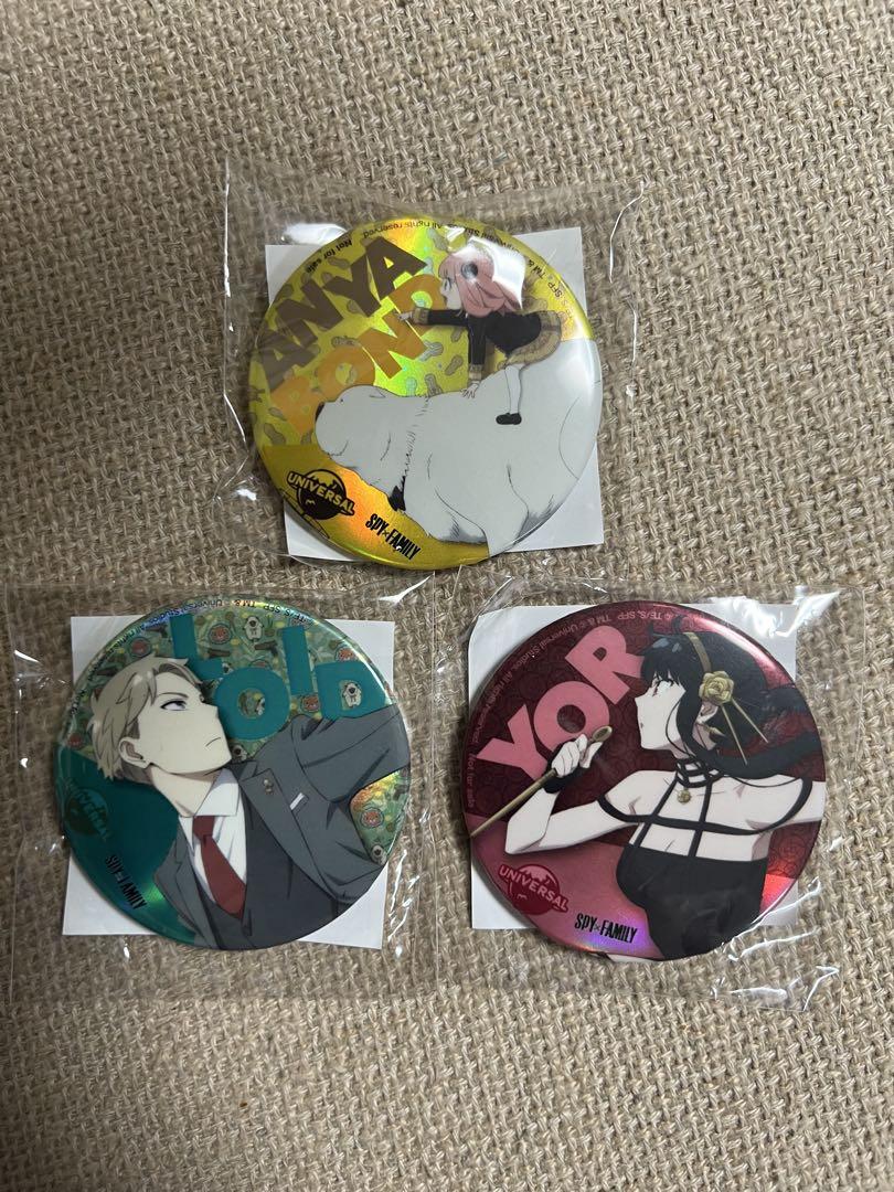 SPY×FAMILY　USJ限定特典　缶バッジ　3種セット