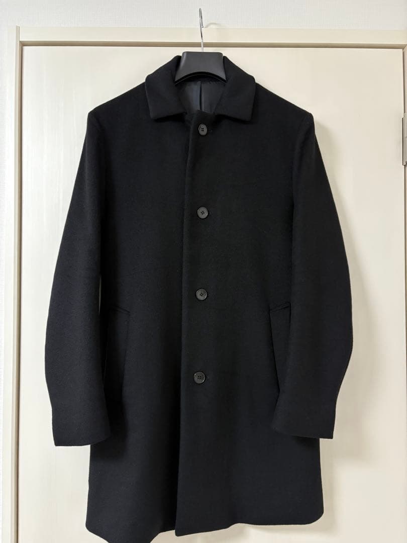 STUDIOUS メルトン ステンカラーコート ブラック L