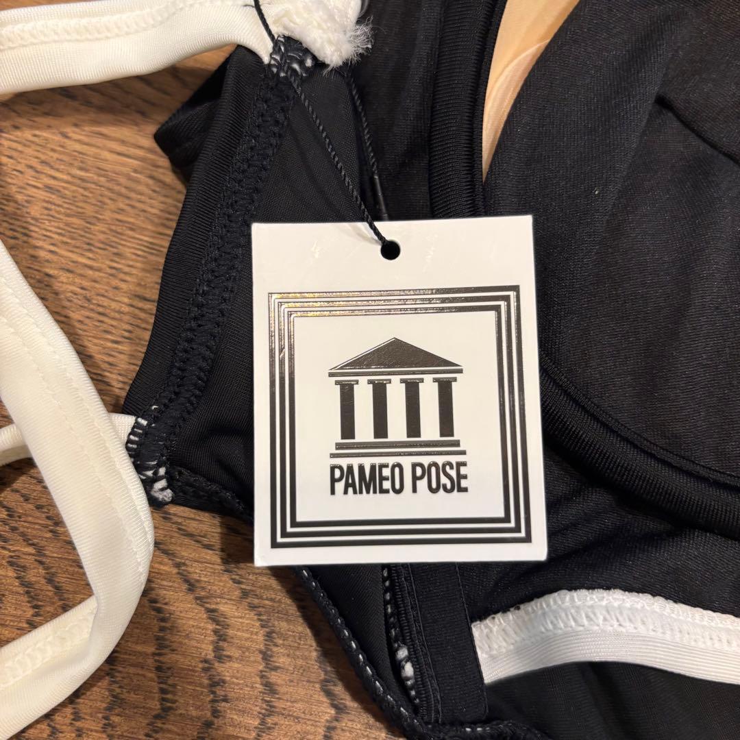 【新品未使用】PAMEO POSE パメオポーズ スイムウェア 黒 フリル 【新品未使用】PAMEO POSE パメオポーズ スイムウェア 黒 フリル