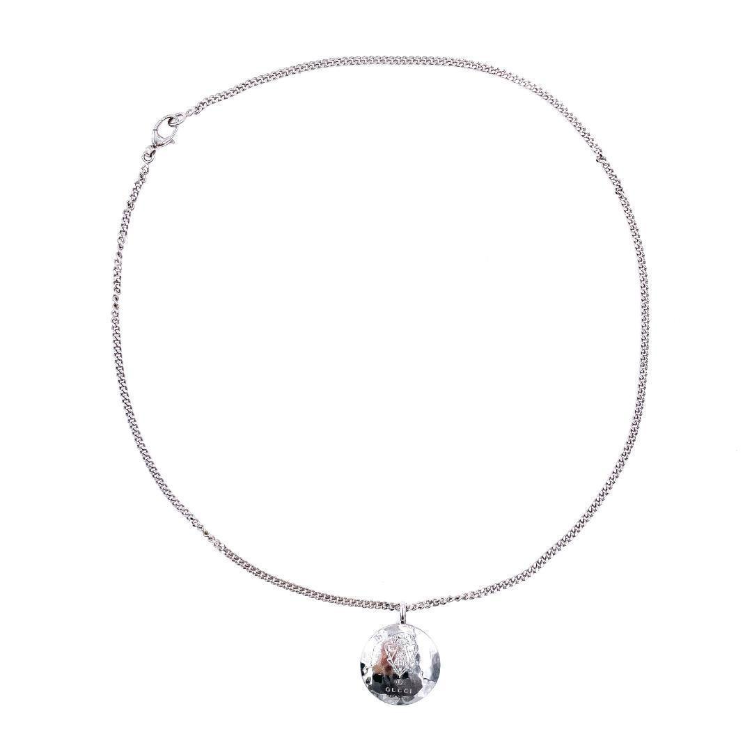✨️美品 レア✨️ グッチ シルバー925 クレスト ネックレス ユニセックス