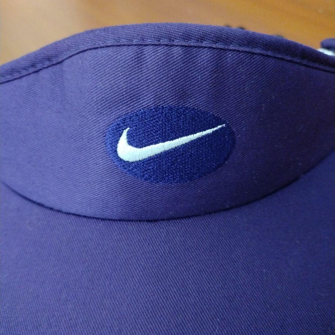 90 s NIKE 나이키스웃슈 자수 로고 선 바이저보라색 퍼플
