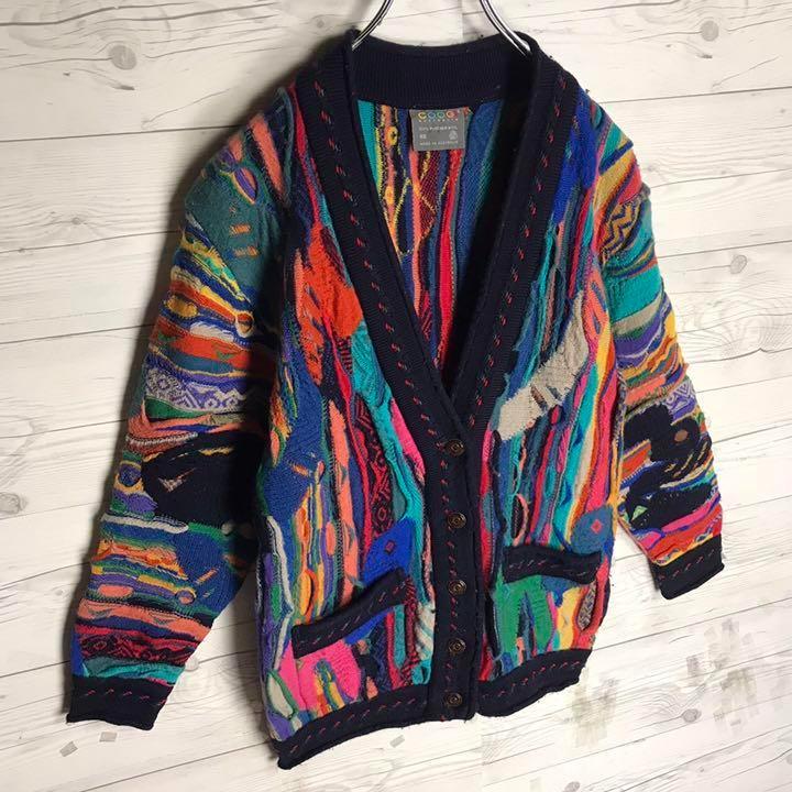 COOGI クージー カシミヤ100％ 立体3Dニット セーター■24I0113 希少COOGI クージー/高級素材カシミア100% 3Dニットセーター
