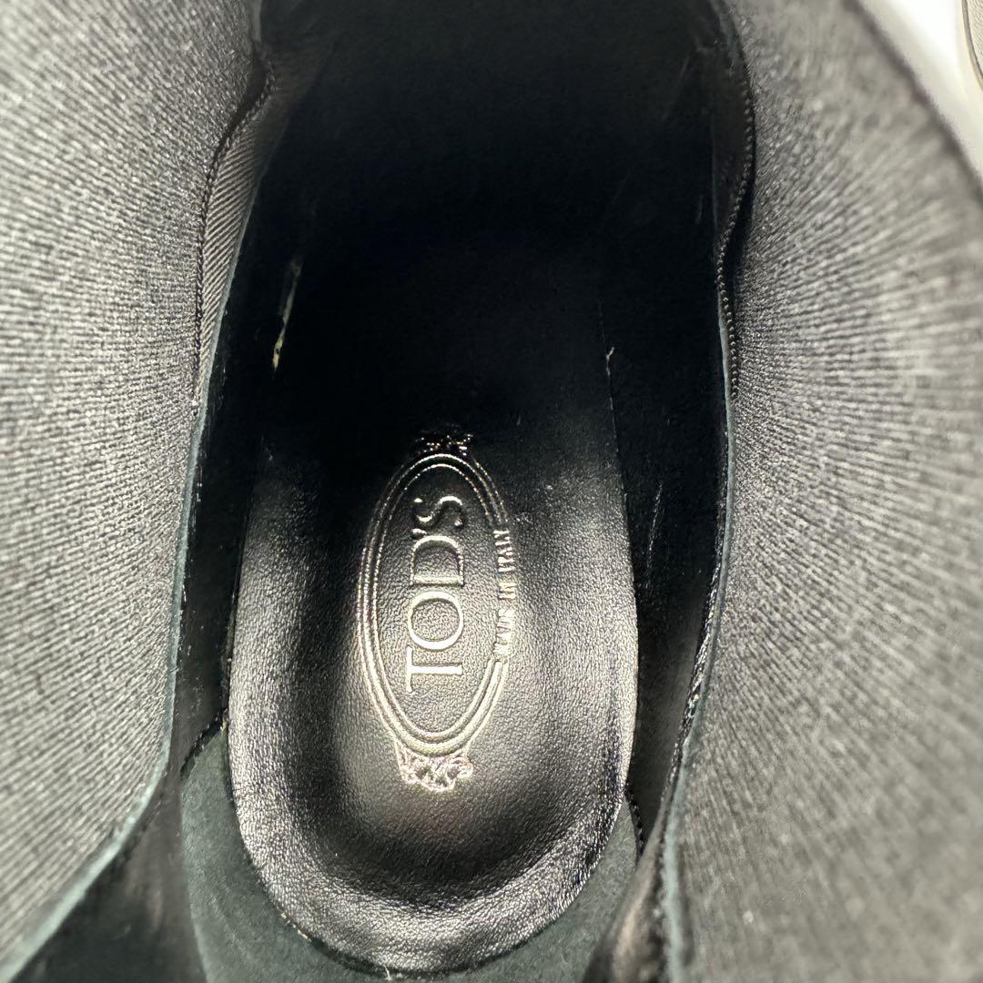 極美品✨TOD’S トッズ　サイドゴアブーツ　ブラック　太ヒール　本革
