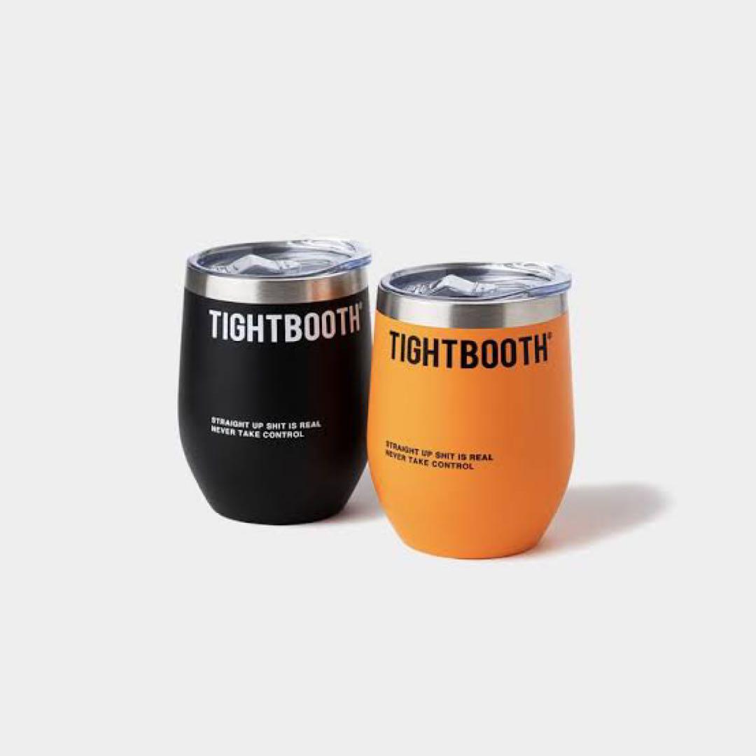 TIGHTBOOTH LOGO TUMBLER  BLACK ORANGE 2個