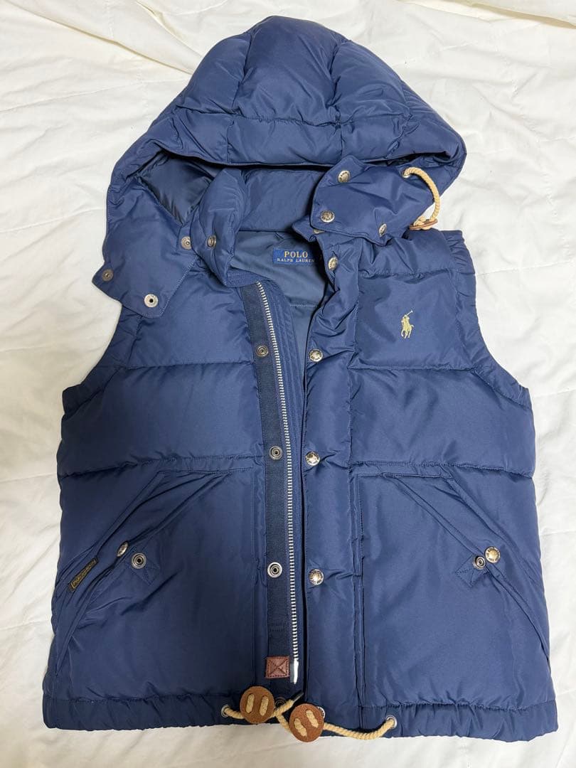 Polo Ralph Lauren フード付きダウンベスト ネイビー