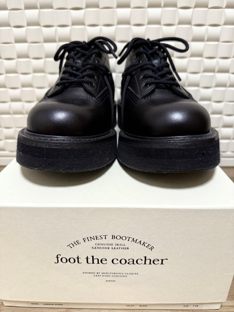 【美品】foot the coacher Lineman Shoes 7 1/2