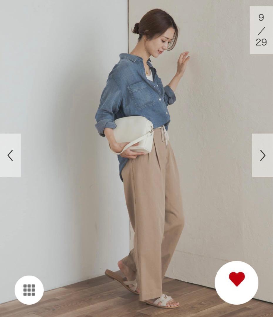 新品タグ付◉ INDIGO DOORS シアーデニムシャツ　かぐれ