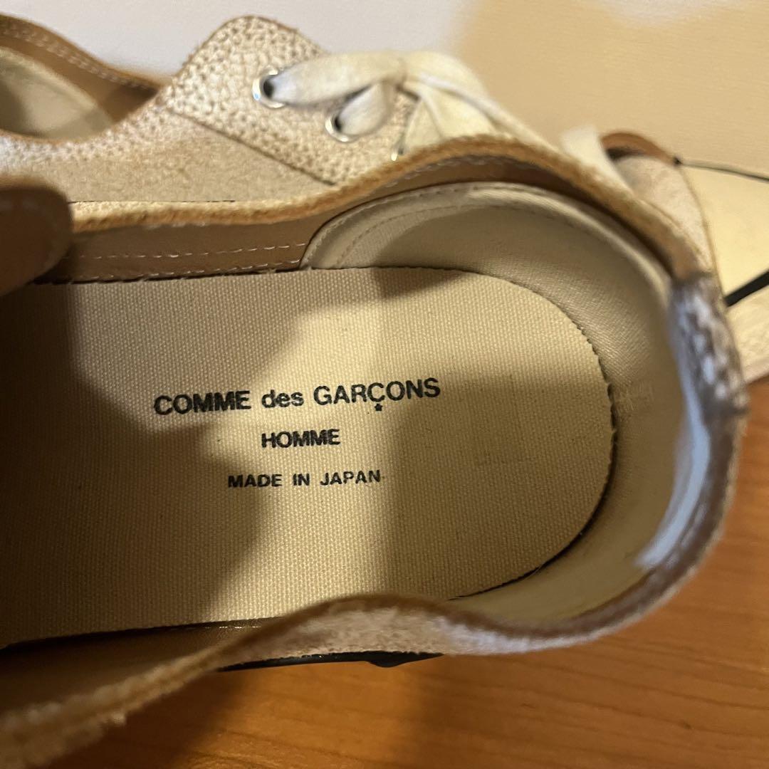 Comme des Garcons Homme レザー スニーカー Comme des Garcons homme plus 白 レザー スニーカー