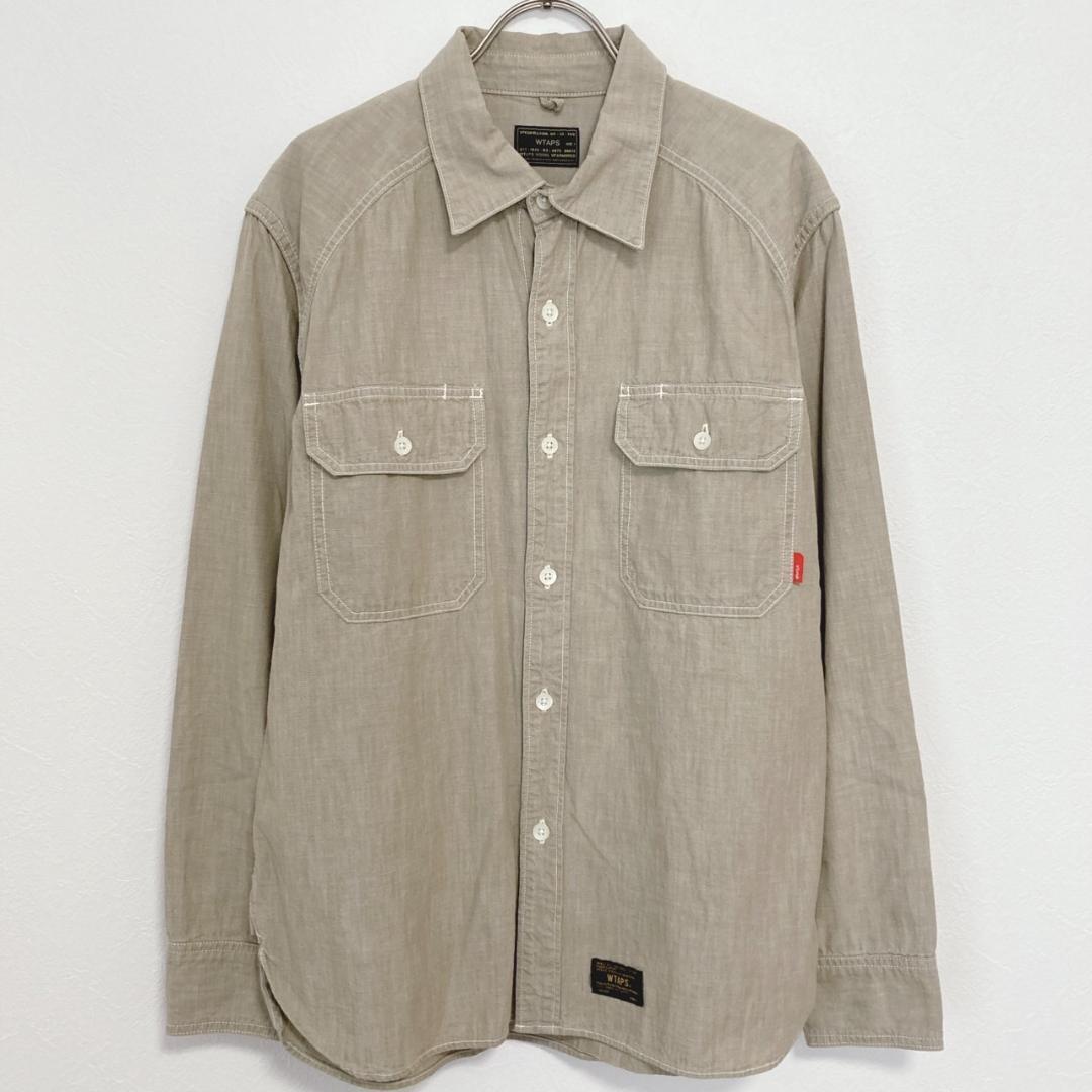 WTAPS SEAGULL SHIRT CHAMBRAY ベージュ S