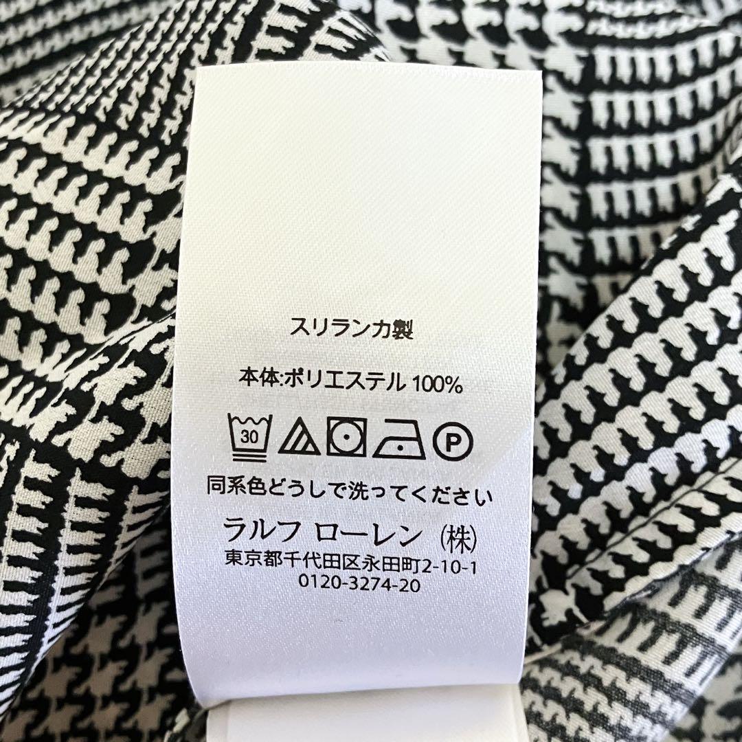 極美品 ローレンラルフローレン 千鳥格子柄 カシュクール
