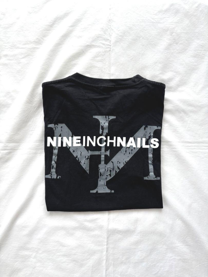 NINE INCH NAILS ボックス　ロゴプリントTシャツ　バックプリント