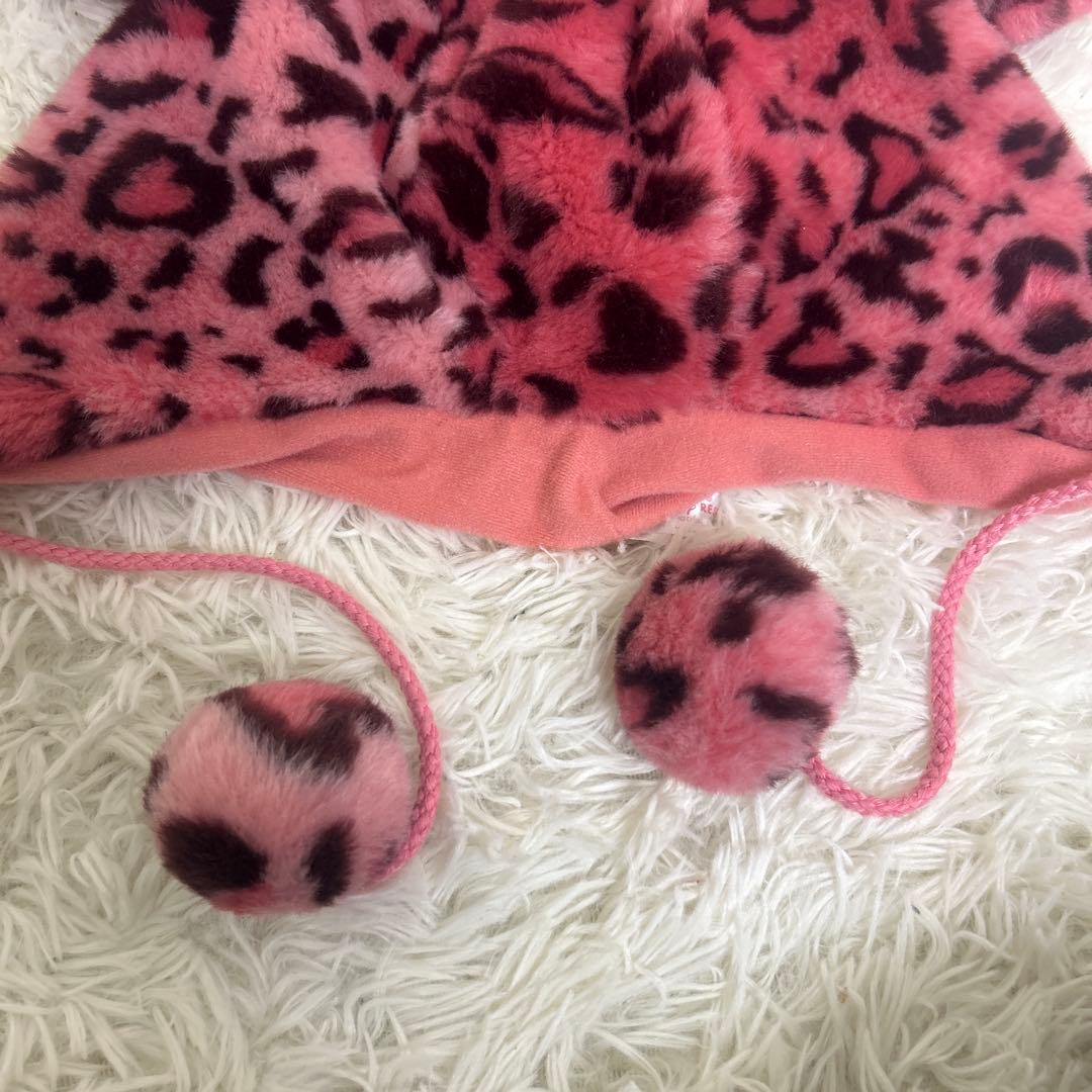 ♥級 ディズニー ミニー ファンキャップ ヒョウ柄 ピンク♥に近い YUZUMIYA_COM