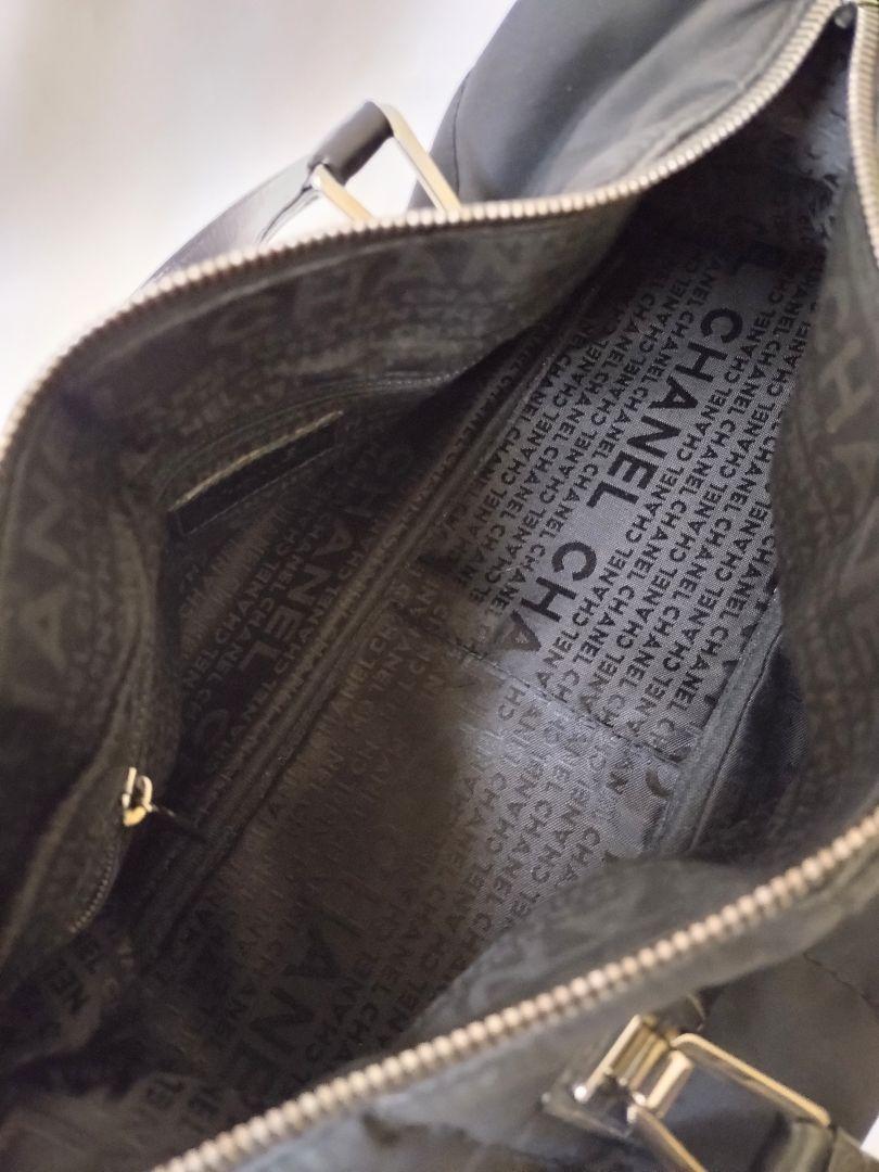 CHANEL シャネル チョコバー ナイロン ハンドバッグ ブラック