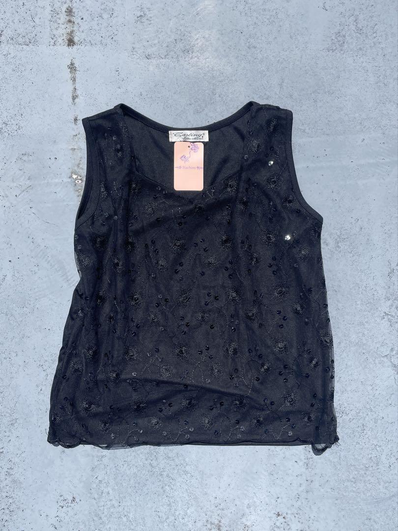 glow race tops / レーススパンコールトップス