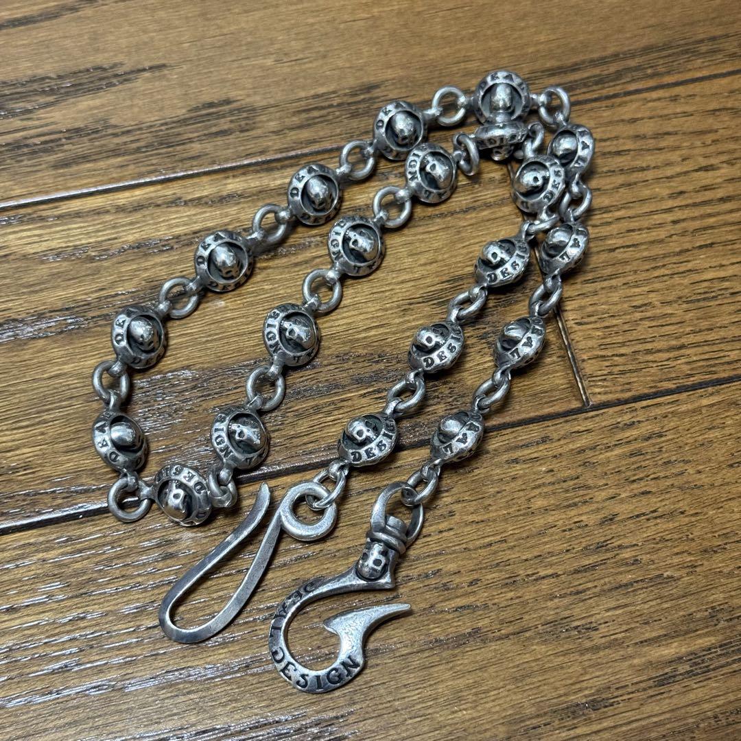 ディールデザイン ウォレットチェーン シルバー