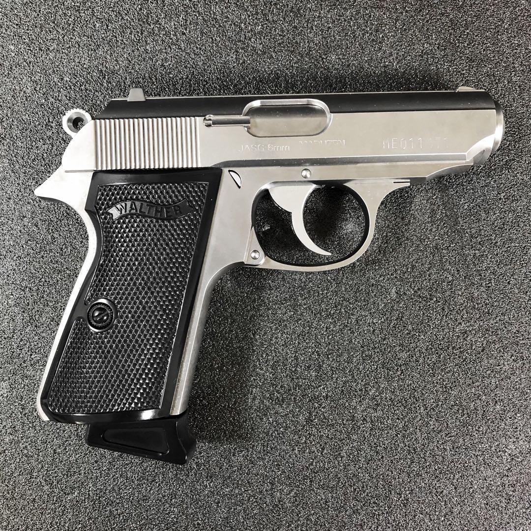 マルゼン ガスガン ワルサー ニューPPK/S ステンレスマガジン 固定スライド