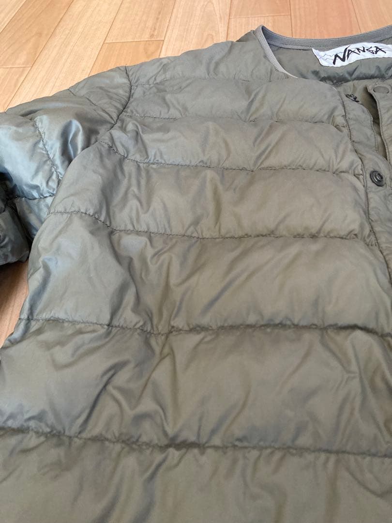 NANGA ナンガ ホワイトレーベル ダウンカーディガン グレー L NANGA ナンガ ホワイトレーベル ダウンカーディガン グレー L