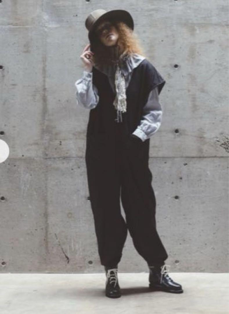 UpcycleLino ラッフルカラーブラウス　ライトブルー