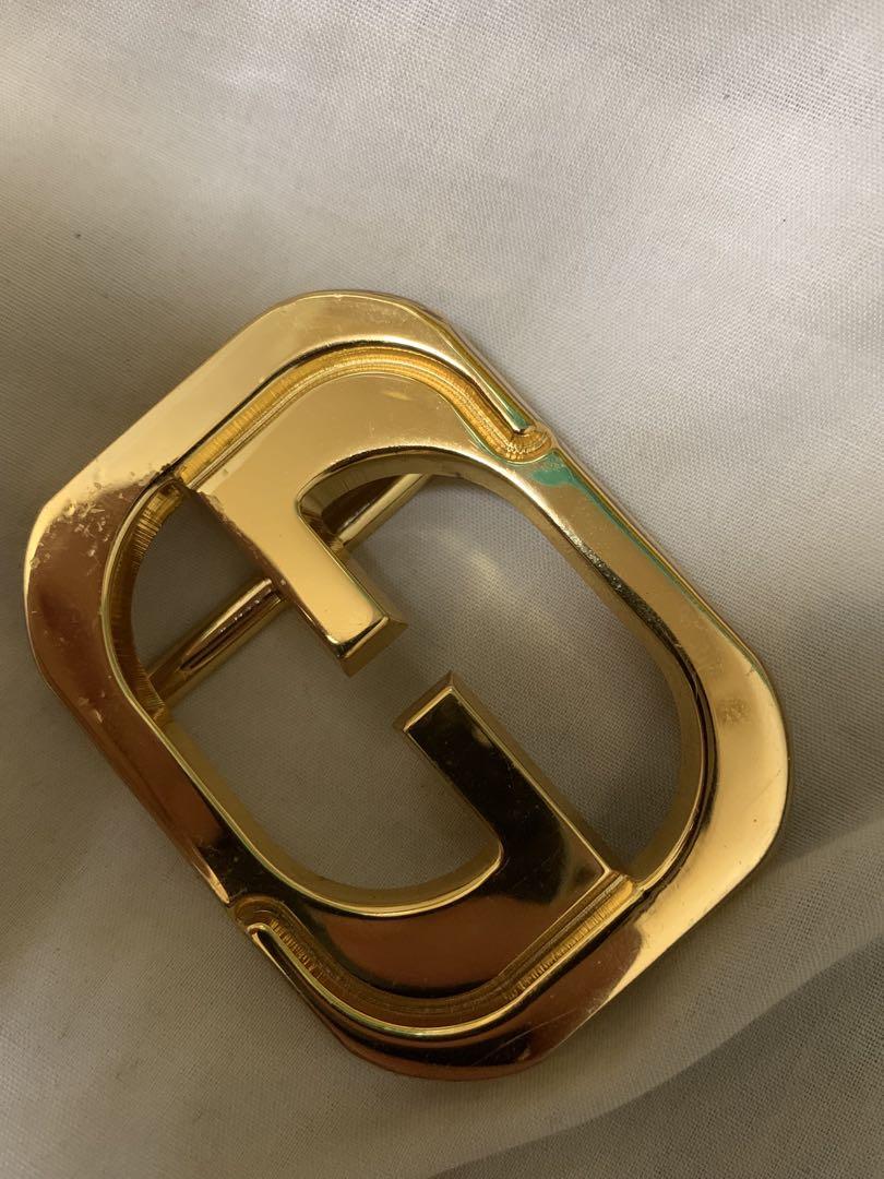 GUCCI ゴールド GGロゴ バックル