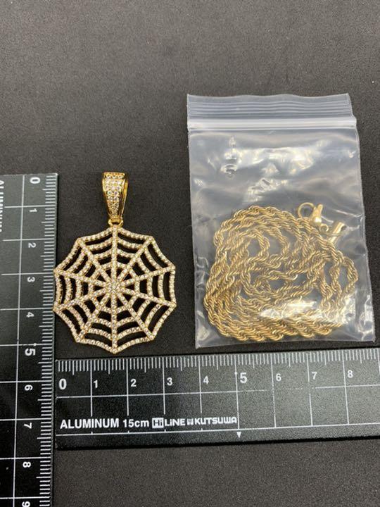 蜘蛛の巣 ゴールド クモの巣 スパイダー ネット ブリンブリン ネックレス - メルカリ 蜘蛛の巣 ゴールド クモの巣 スパイダー ネット ブリンブリン ネックレス - メルカリ