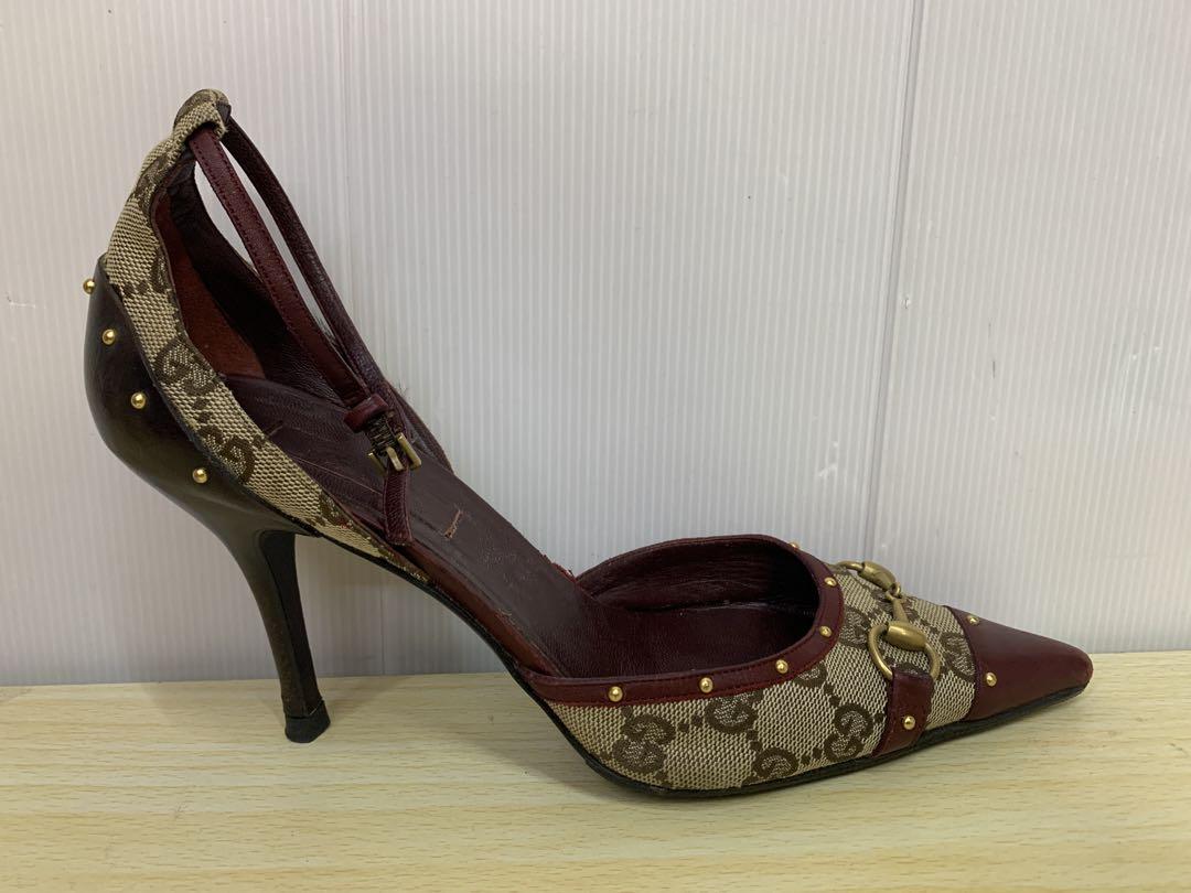 GUCCI グッチ アンクルストラップパンプス シグネチャー 20089