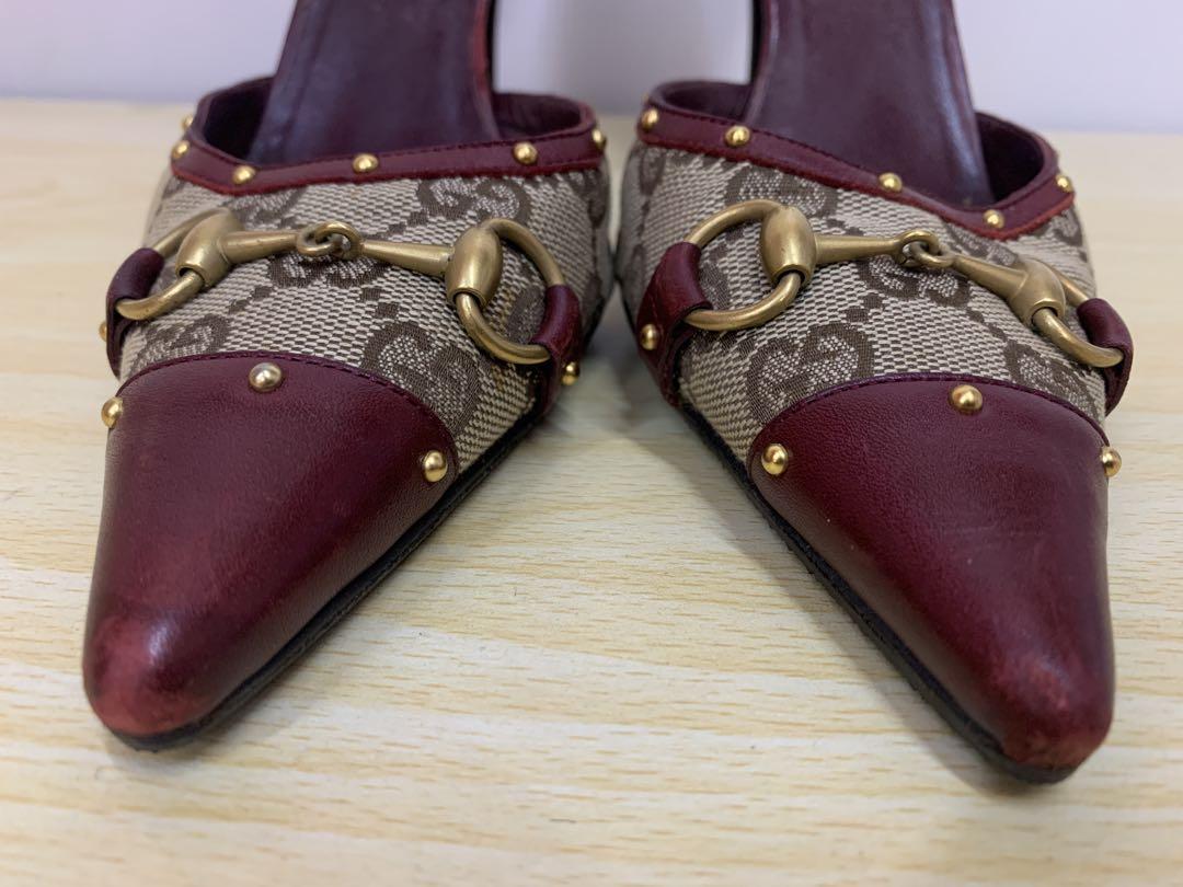 GUCCI グッチ アンクルストラップパンプス シグネチャー 20089