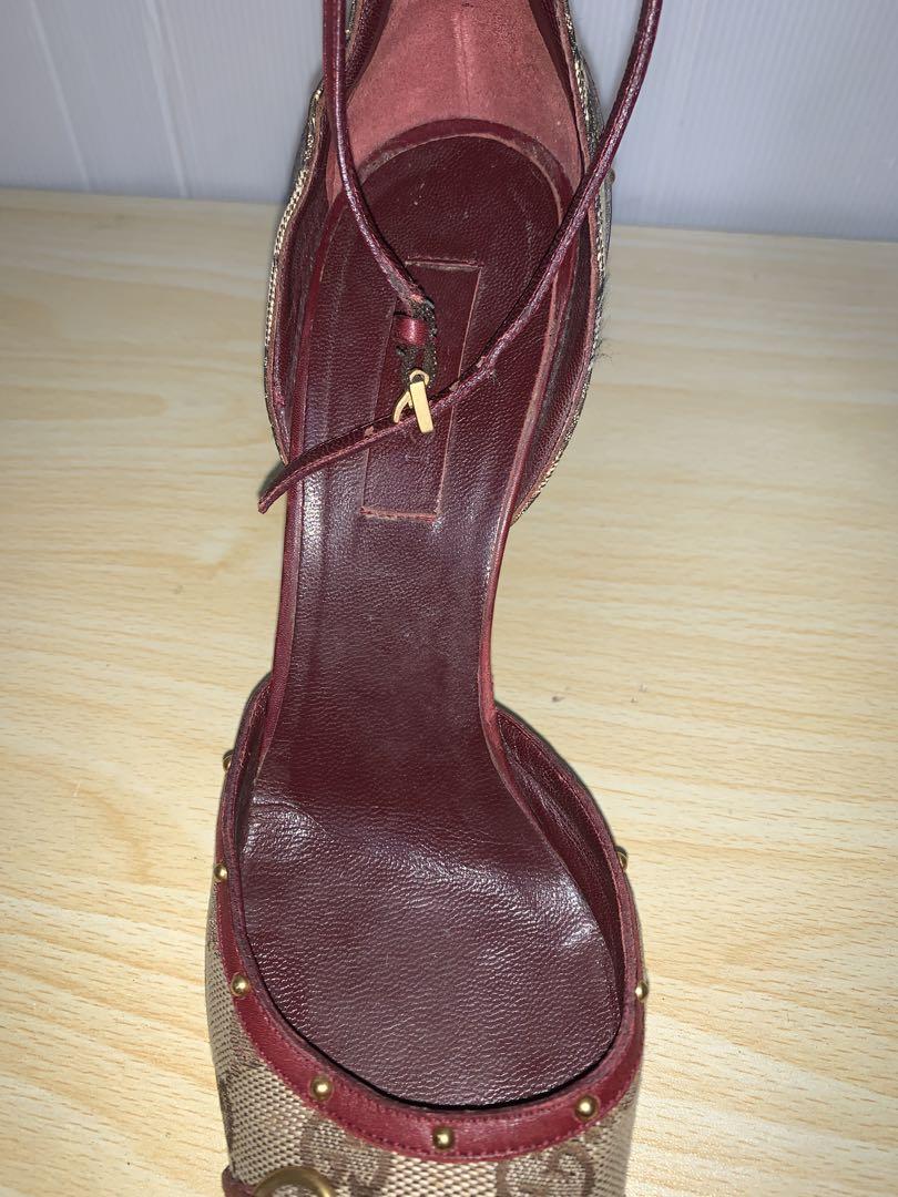 GUCCI グッチ アンクルストラップパンプス シグネチャー 20089