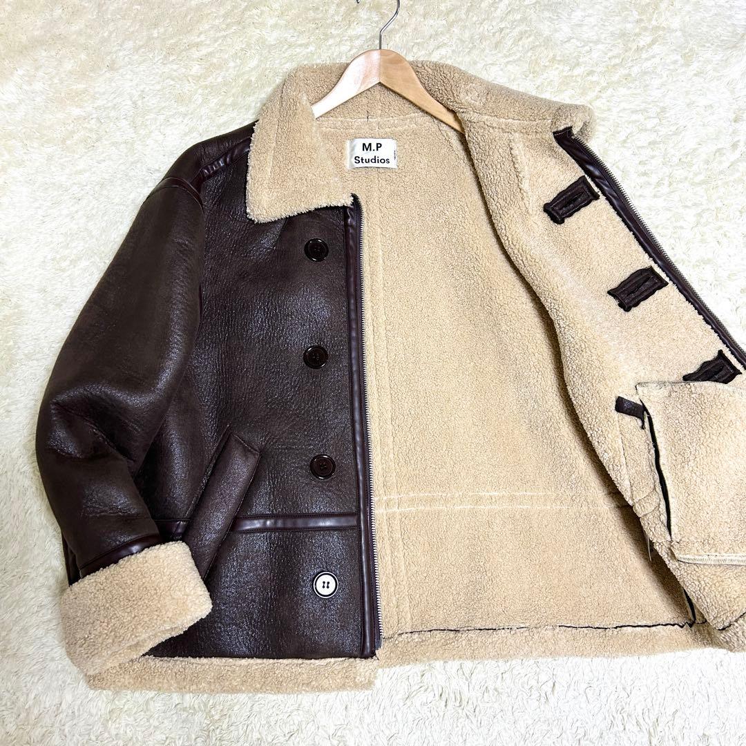 美品✨ M.P Studios フライトジャケット B-3 ボア ダークブラウン