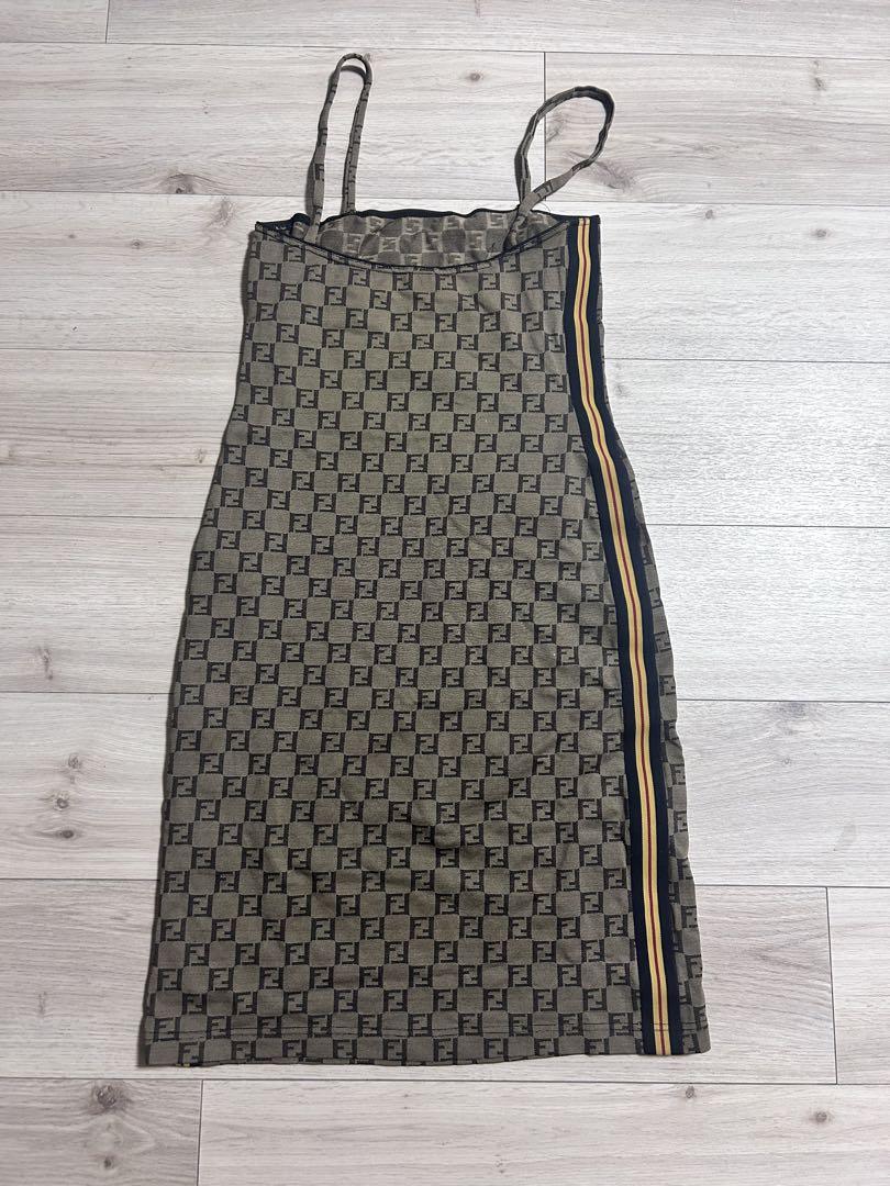 FENDI フェンディ ワンピース ズッカ柄 サイドライン