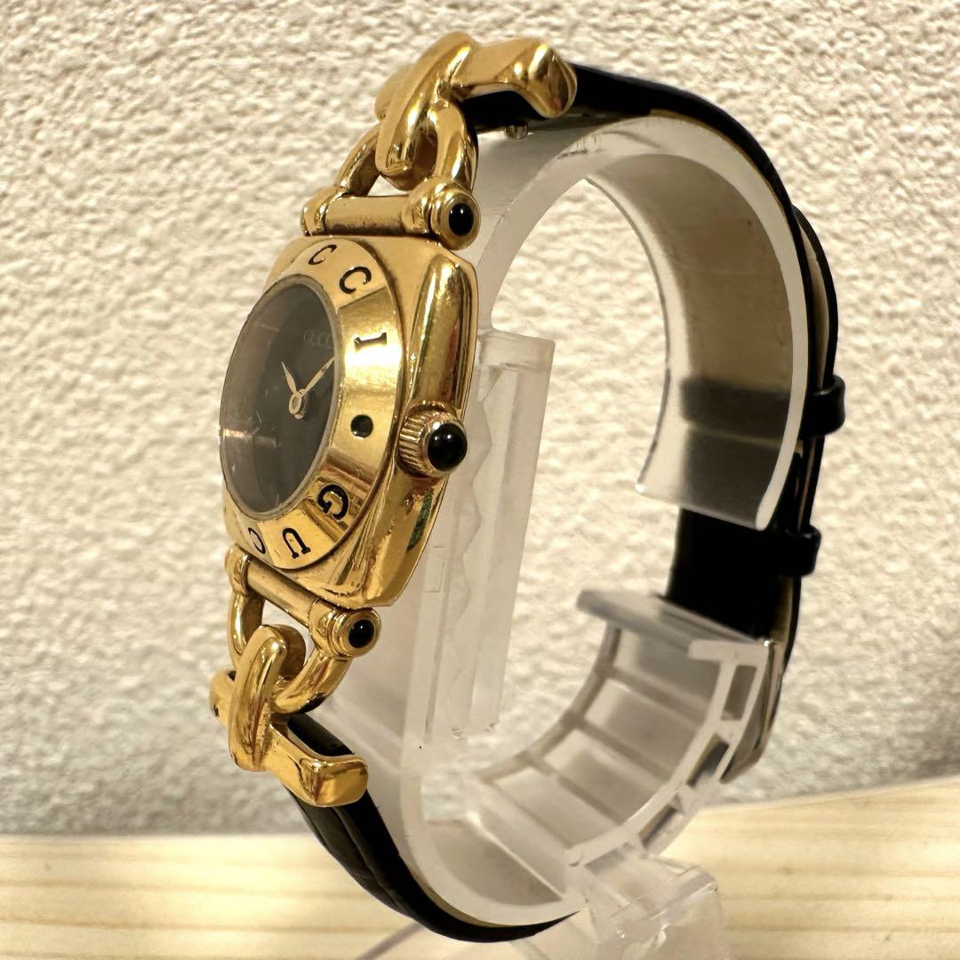 GUCCI時計 6300L 新品ベルト 新品電池 稼働品