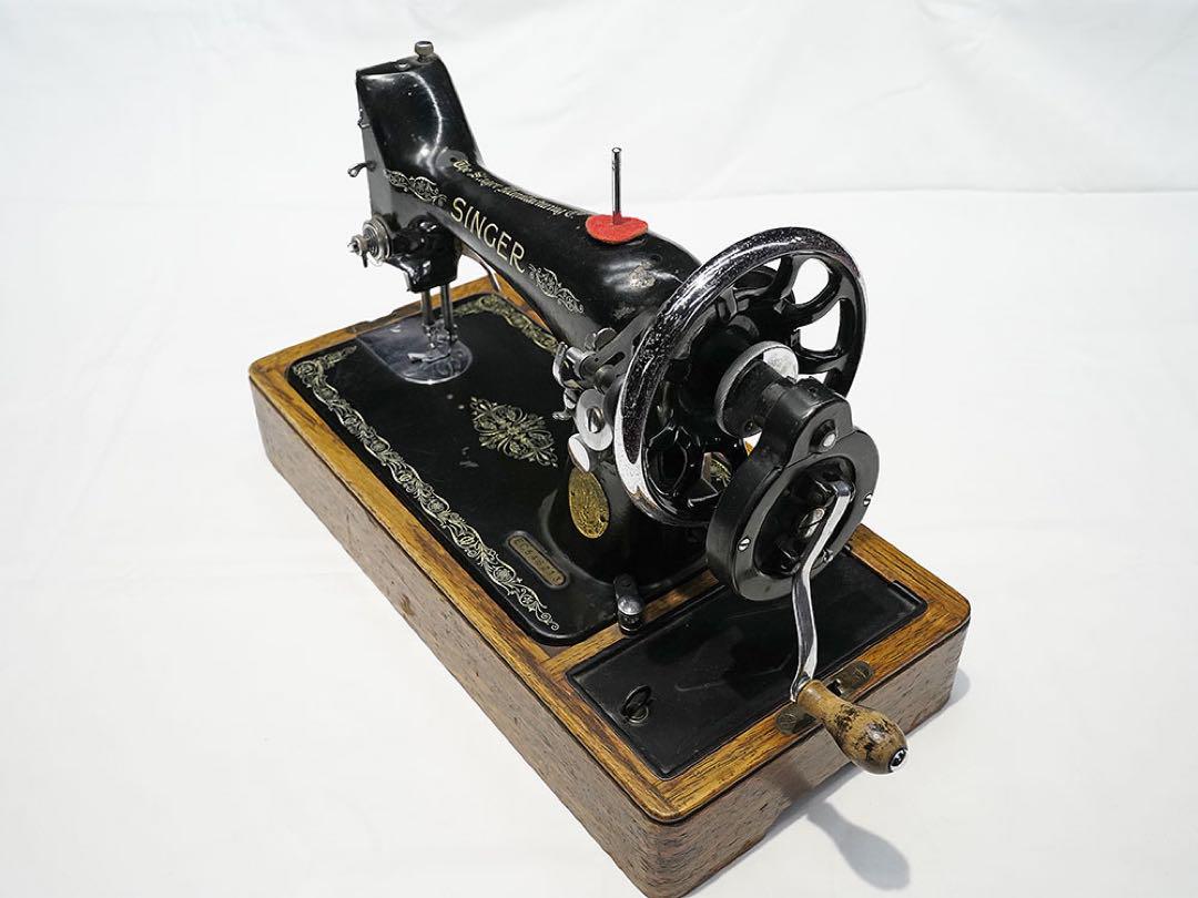 【通販 人気】 シンガーミシン 手廻し アンティークミシン1939年製SINGER アンティーク雑貨