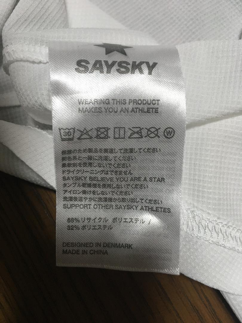 SAYSKY/セイスカイ ランニングTシャツ マラソン ジム 部活 Lサイズ