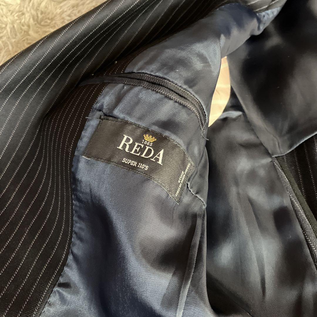 【美品】REDA スーツカンパニー/ストライプ セットアップ