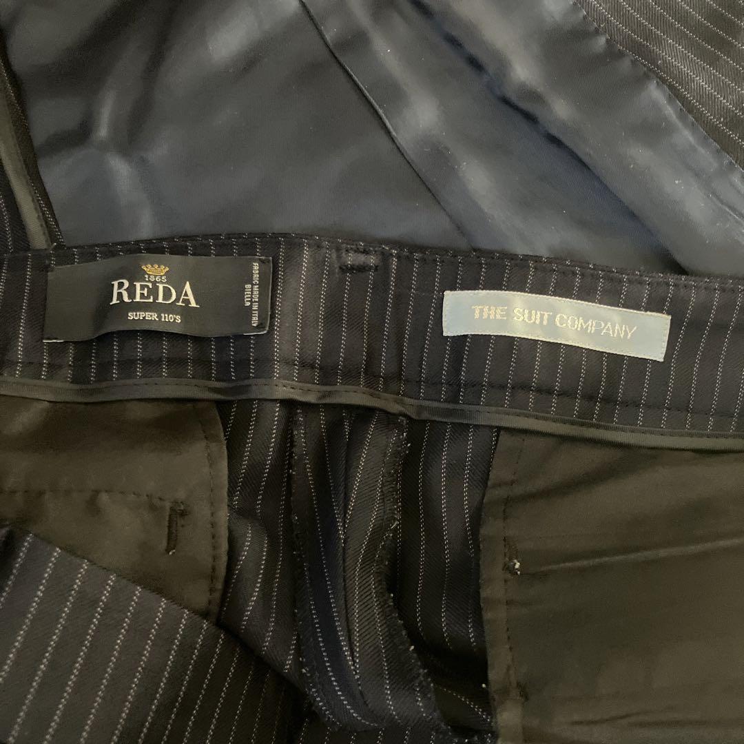 【美品】REDA スーツカンパニー/ストライプ セットアップ