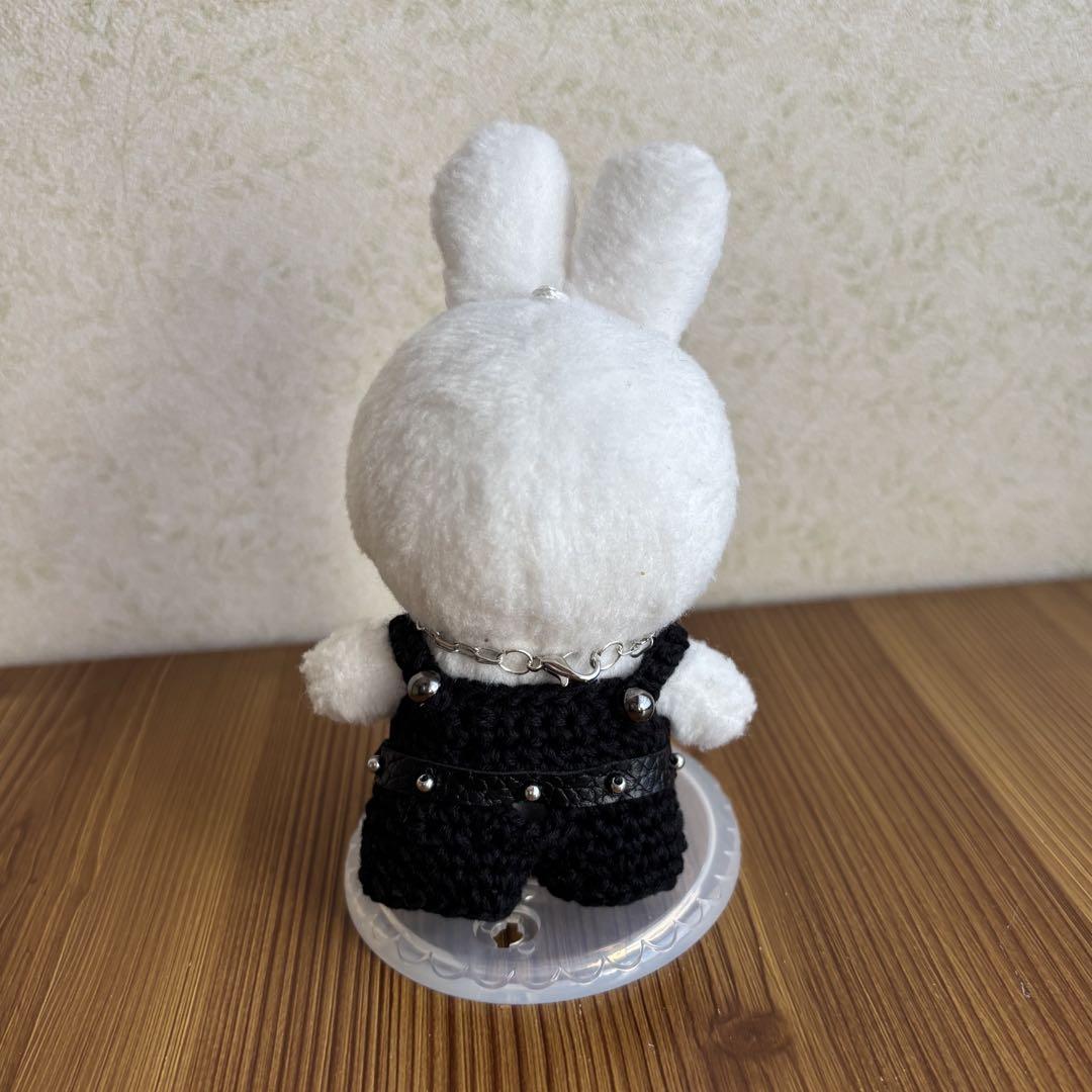 na　skzoo10cmぬいぐるみ用　ニット帽　サロペット　4点