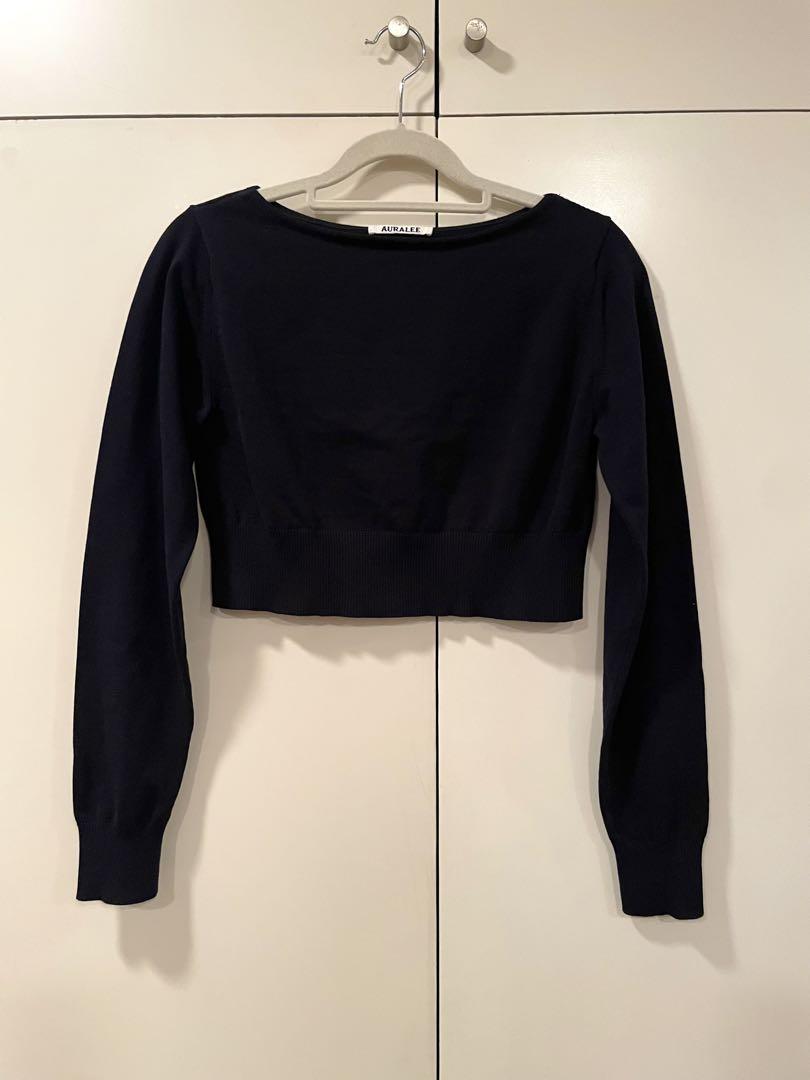 AURALEE クロップド丈ニット