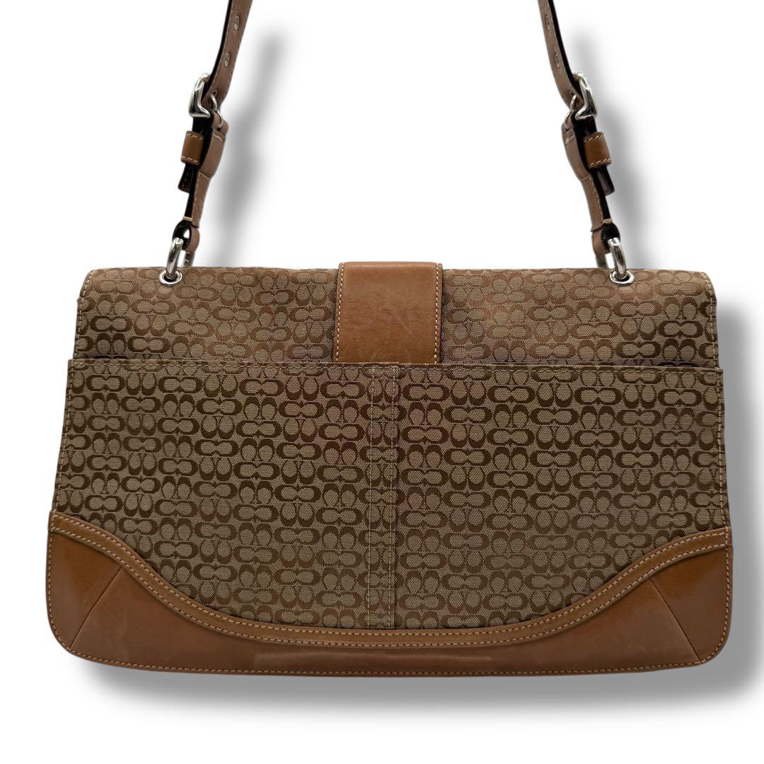 美品 COACH ハンドバッグ ミニシグネチャー ソーホー 7076