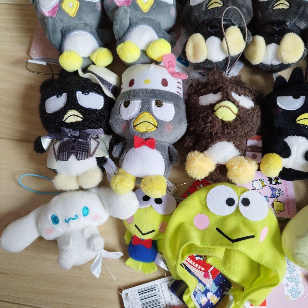 サンリオ　ばつ丸　けろけろけろっぴ　ポムポムプリン　シナモロール　ぬいぐるみ