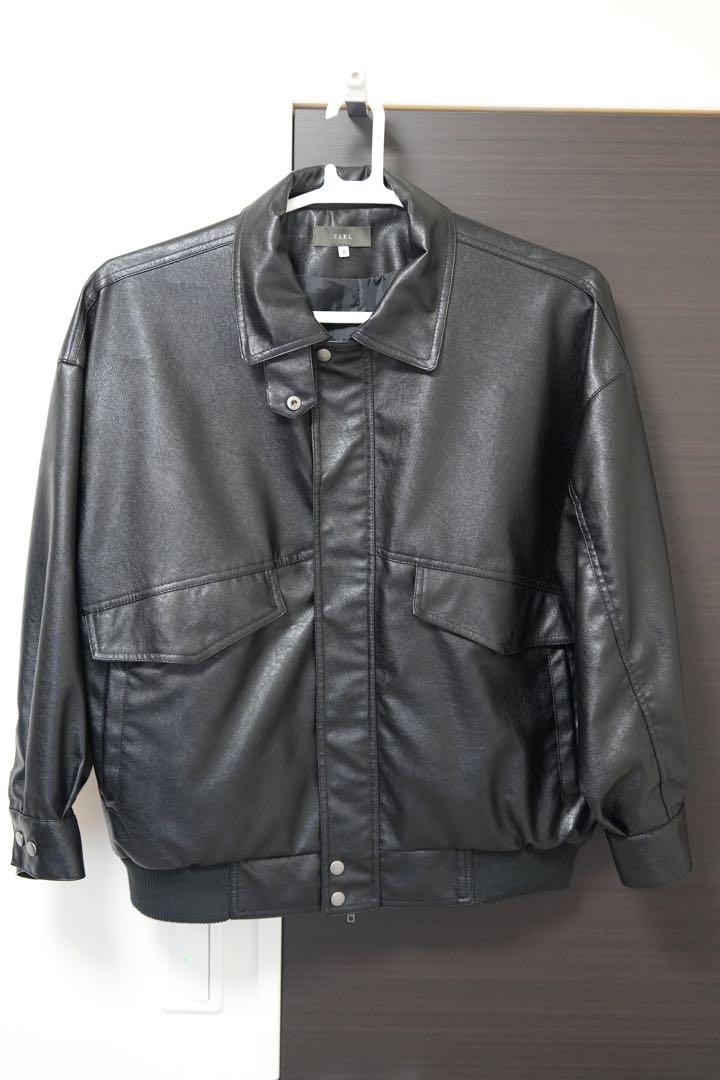 CLEL】【完売品】【Sサイズ】ヴィンテージデザイン合皮ブルゾン