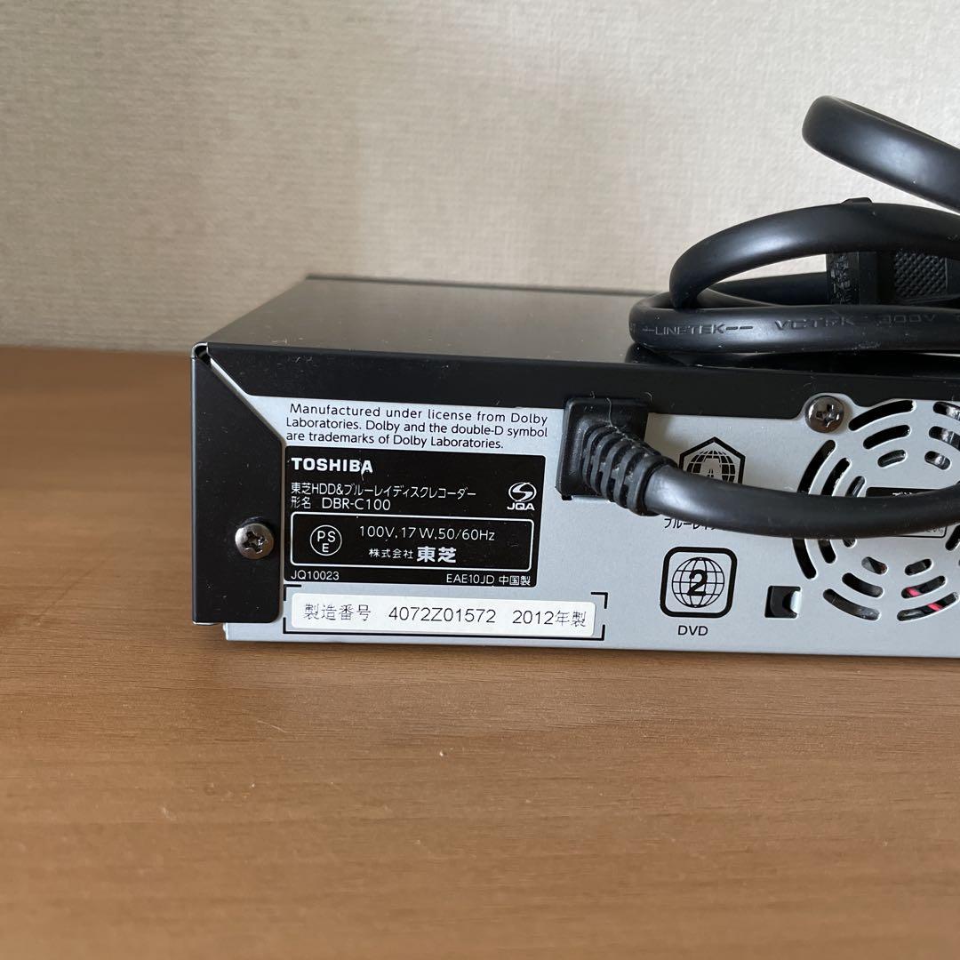 TOSHIBA REGZAブルーレイディスクレコーダーDBRーC100 - メルカリ