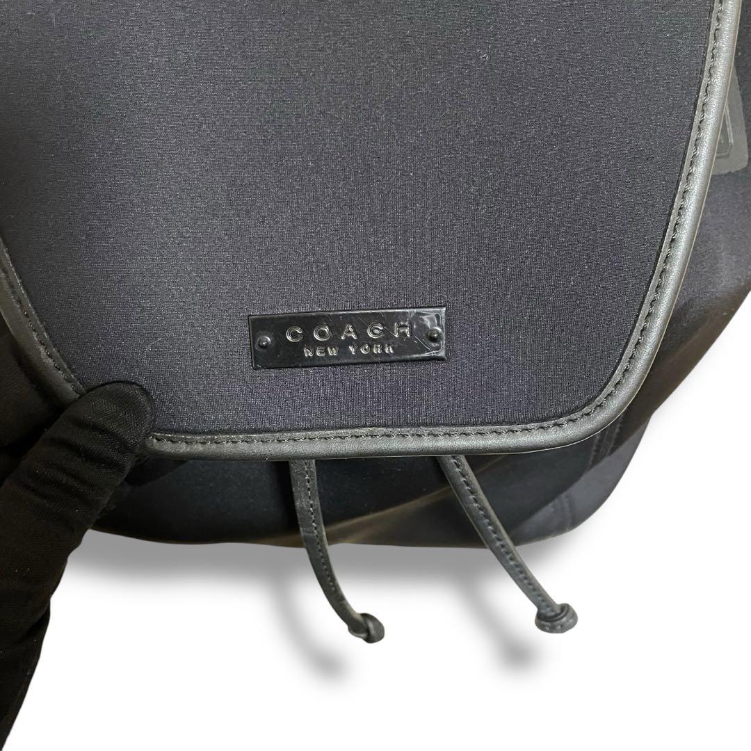 美品 コーチ リュック ブラック バックパック レディース メンズ 6205