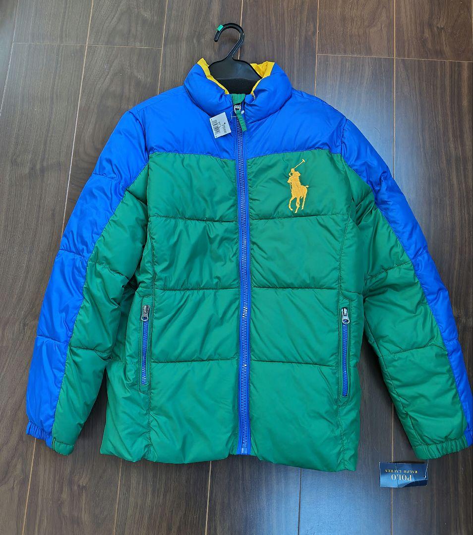 ポロ・ラルフ・ローレン 中綿ジャケット　 L (14-16) 新品タグ付　ポロラルフローレン　POLO RALPH LAUREN ダウン　L（14-16）160 ボーイズ 紺　