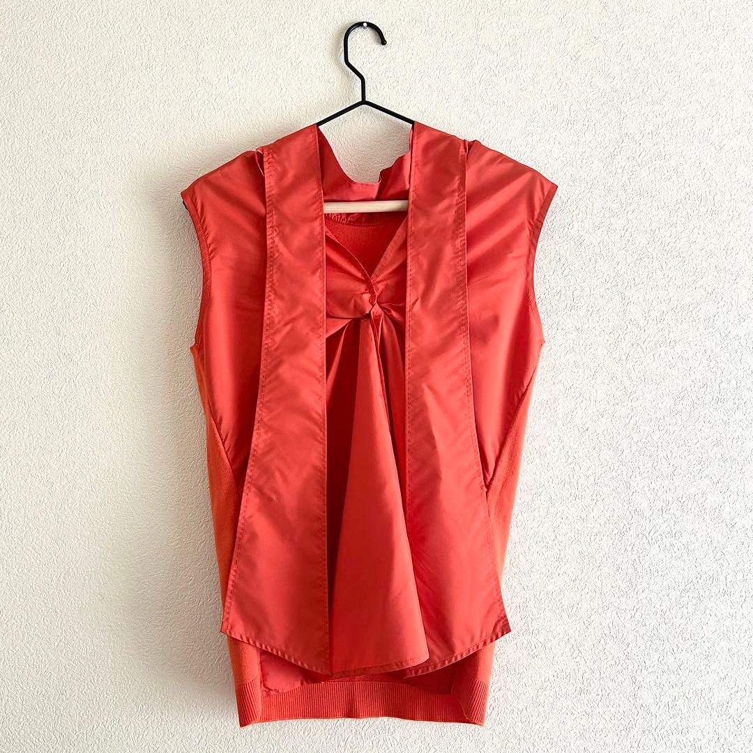 【美品】ADEAM アディアム シルク混 バックデザイントップス(日本製) 【美品】ADEAM アディアム シルク混 バックデザイントップス(日本製)