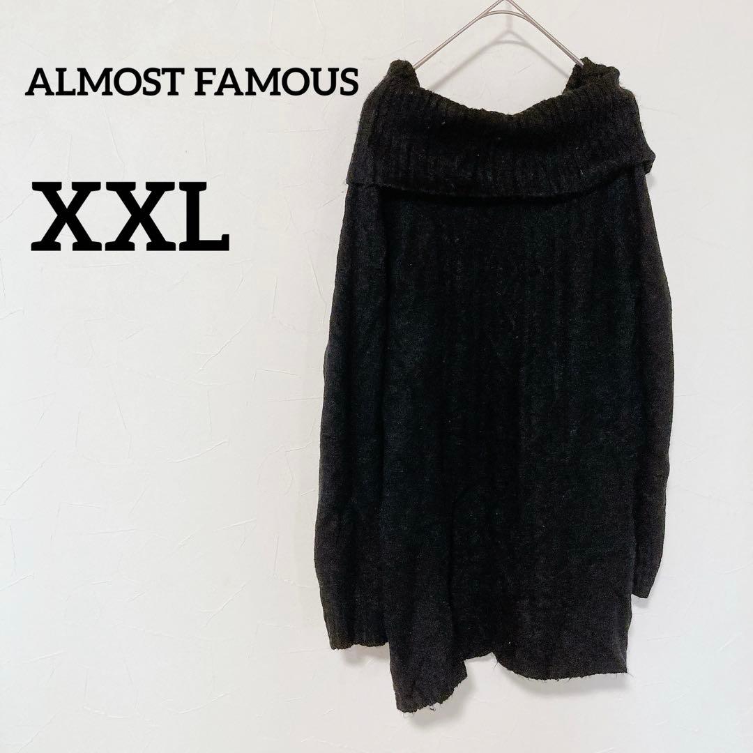 オールモストフェイマス レディース ニット・セーター アウター Juniors' Almost Famous Button Front Cardigan ALMOST FAMOUS XXLオフショルダー ニット ブラック 黒 - メルカリ