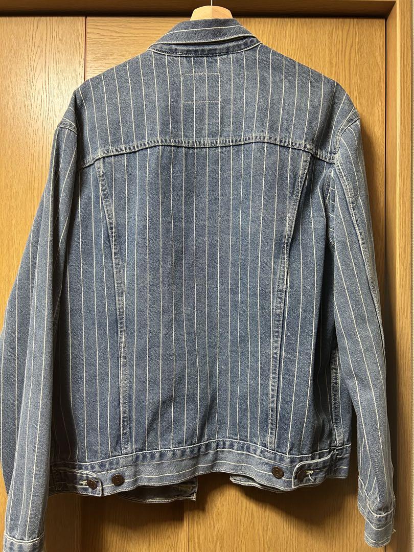 ジャケット・アウター Supreme Levis Pinstripe Trucker Jacket M