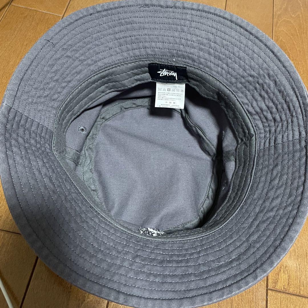 stussy ステューシー バケットハット グレー - メルカリ